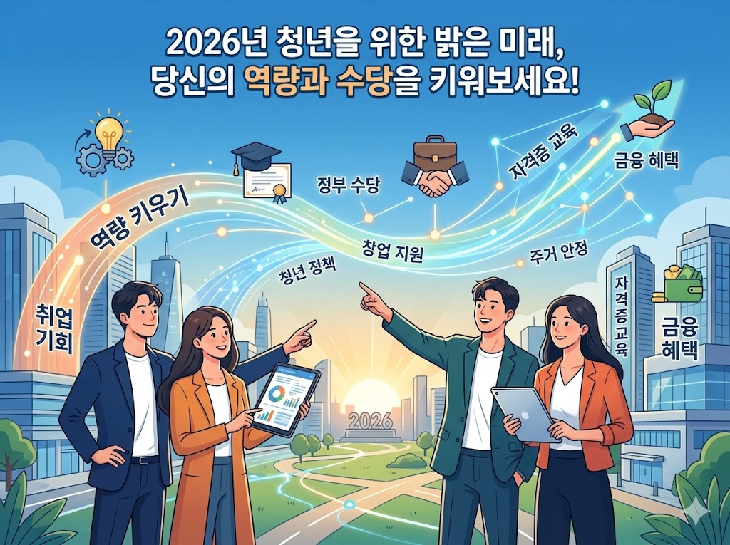 2026 청년 지원 정책 총정리: 역량 키우고 수당도 챙기자!