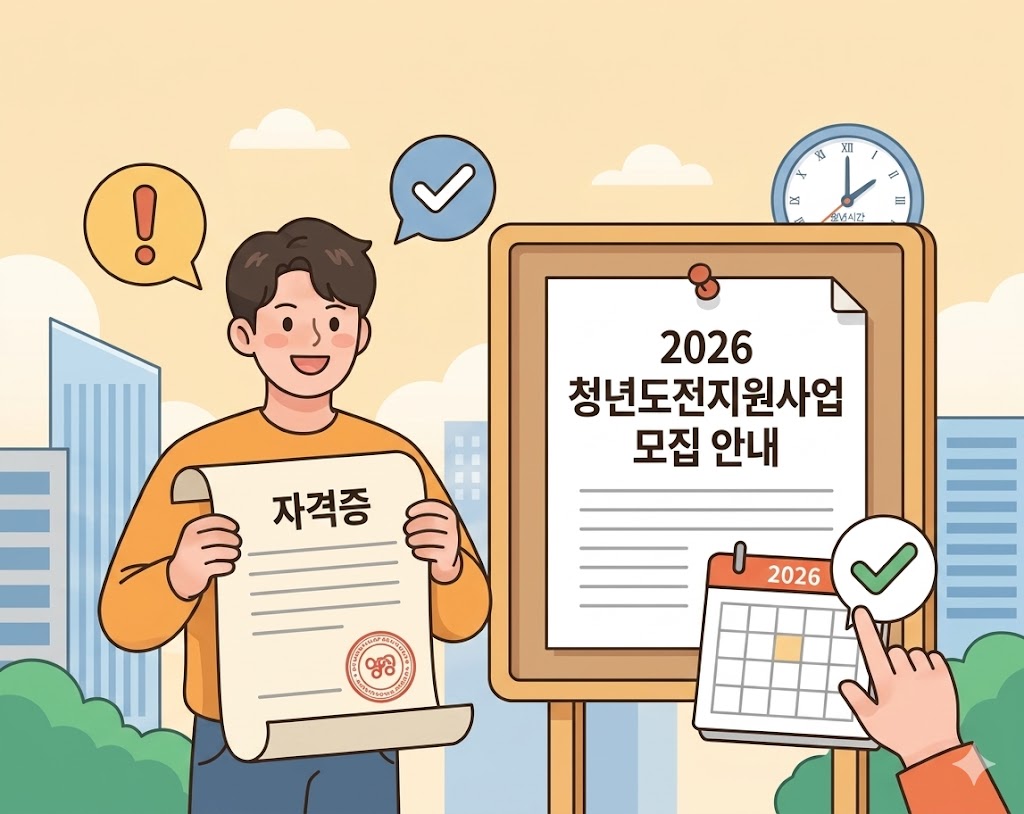 인천 청년이라면 꼭 확인해야 할 2026 중구 청년도전지원사업 모집 안내